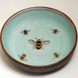 Soup plates Bee decoration